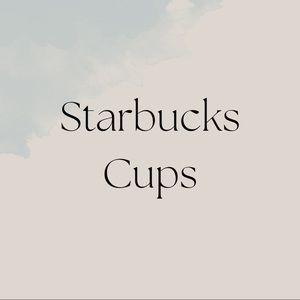 Starbucks cups ✨